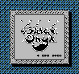 Super Black Onyx (Japan) Title Screen